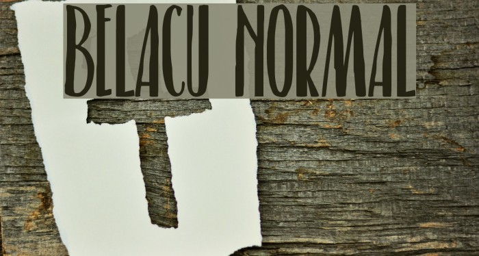 Belacu Normal Font examples