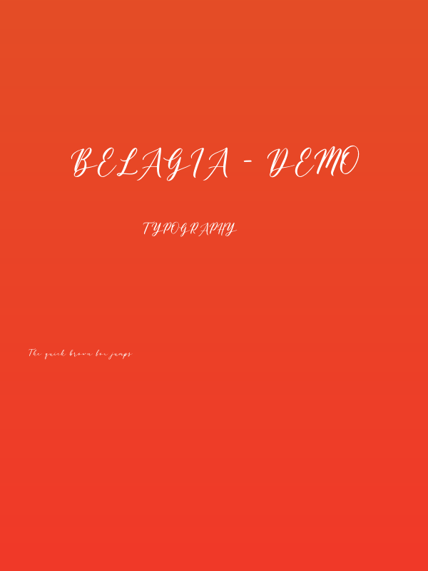 Belagia - Demo Poster