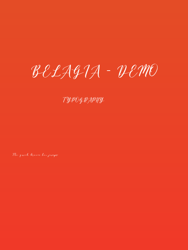 Belagia - Demo Poster