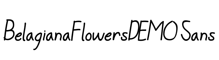 BelagianaFlowersDEMO Sans  免费字体下载