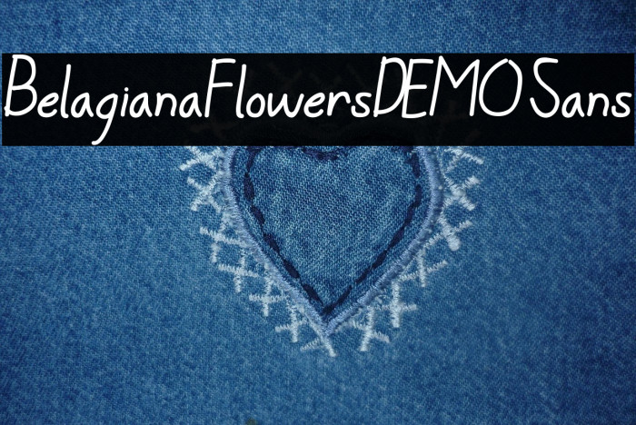 BelagianaFlowersDEMO Sans Example 1