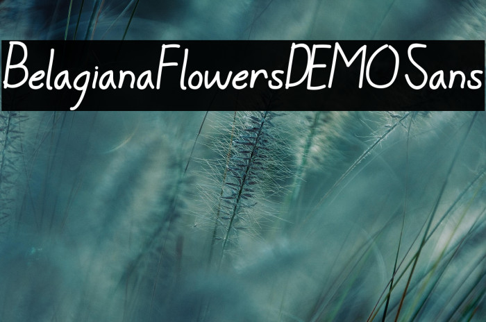 BelagianaFlowersDEMO Sans Example 2