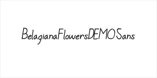 BelagianaFlowersDEMO Sans Logo