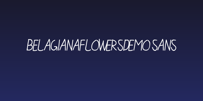 BelagianaFlowersDEMO Sans Social Header
