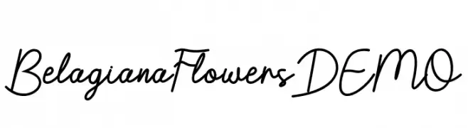 BelagianaFlowersDEMO  Frei Schriftart Herunterladen
