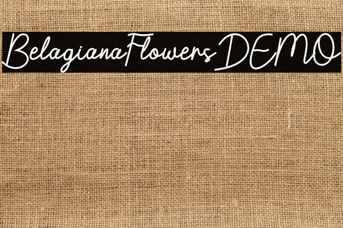 BelagianaFlowersDEMO Example 2