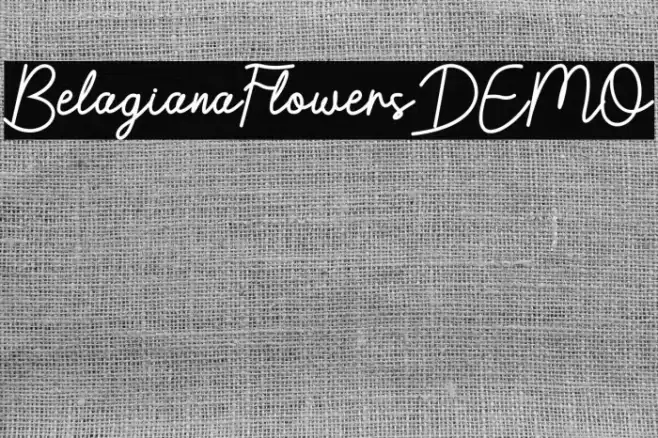 BelagianaFlowersDEMO Font examples