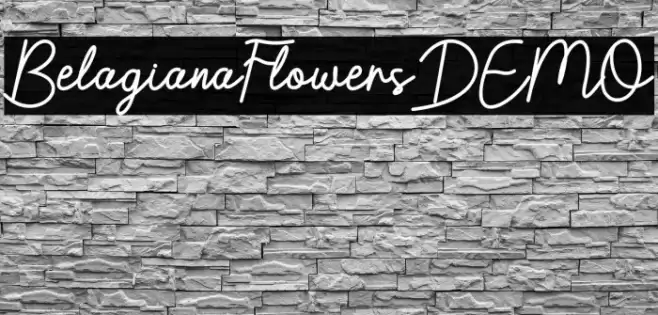 BelagianaFlowersDEMO Font examples