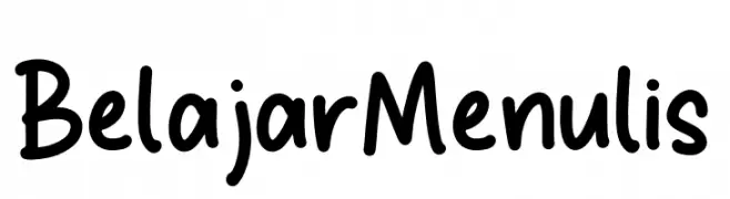 Belajar Menulis  Frei Schriftart Herunterladen