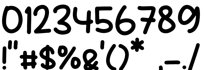 Belajar Menulis Font OTHER CHARS