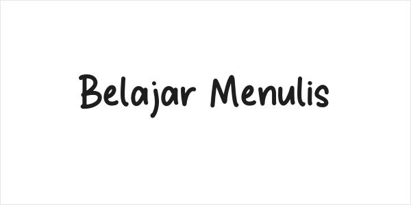 Belajar Menulis Logo