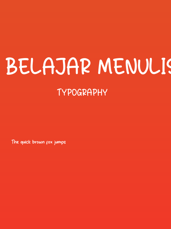 Belajar Menulis Poster