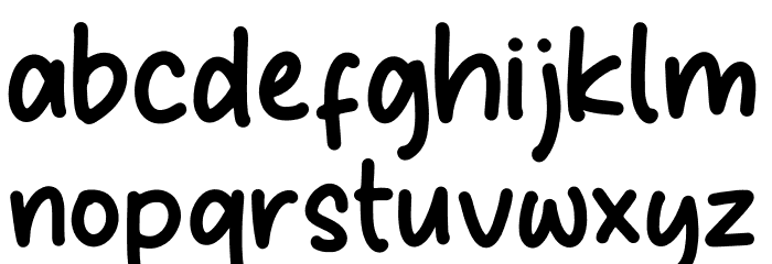 Belajar Menulis Font LOWERCASE
