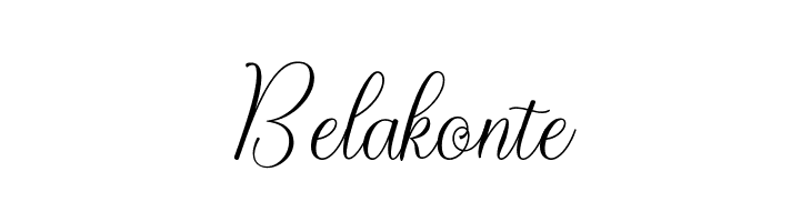 Belakonte  Descarca Fonturi Gratis