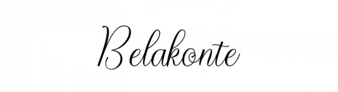 Belakonte  フリーフォントのダウンロード