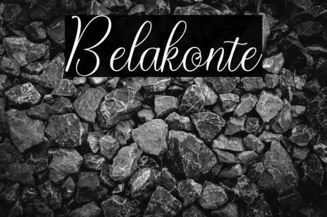 Belakonte Font examples