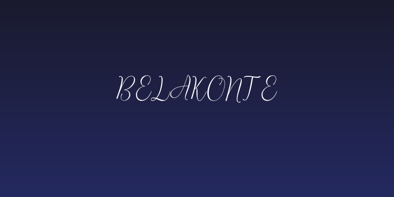Belakonte Social Header
