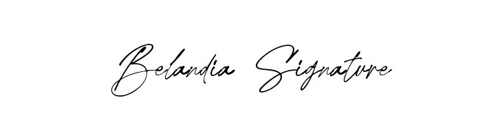 Belandia Signature  नि: शुल्क फ़ॉन्ट्स डाउनलोड