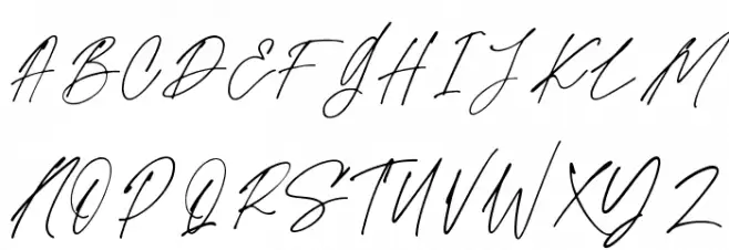 Belandia Signature Шрифта ВЕРХНИЙ
