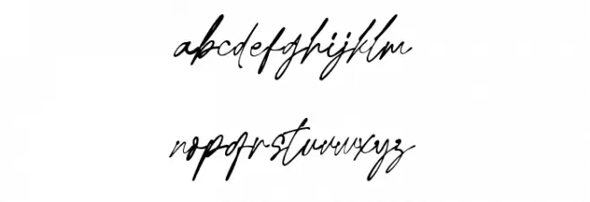 Belandia Signature Fuentes MINÚSCULAS