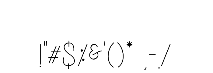 Belandia Font OTHER CHARS