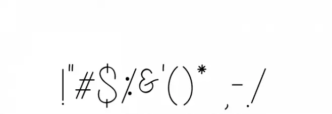 Belandia Font OTHER CHARS