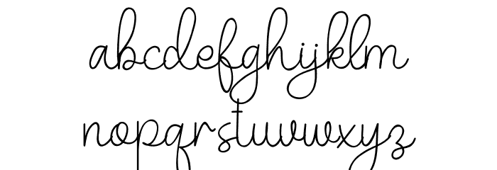 Belandia Font LOWERCASE