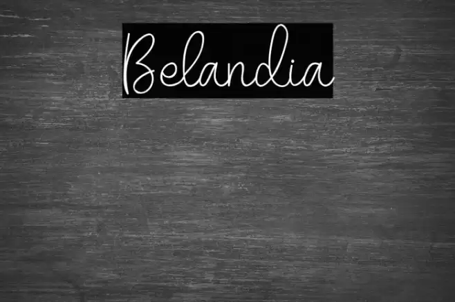 Belandia Font examples
