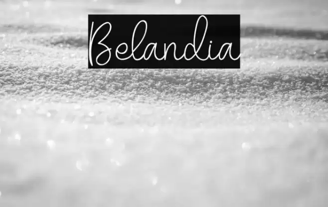Belandia Font examples