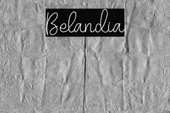 Belandia Font examples