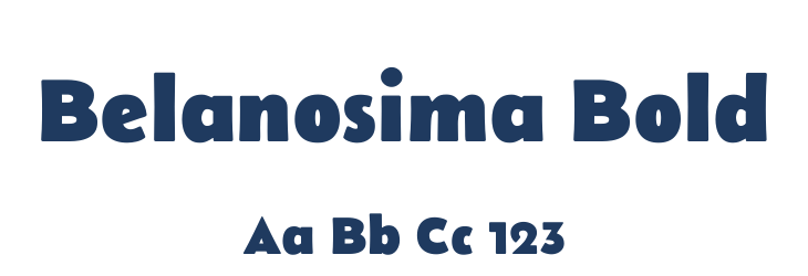 Belanosima Bold Font Preview