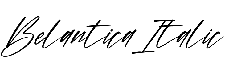 Belantica Italic  免费字体下载
