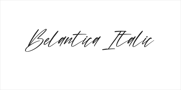 Belantica Italic Logo