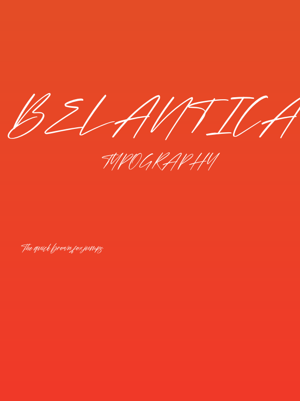 Belantica Italic Poster