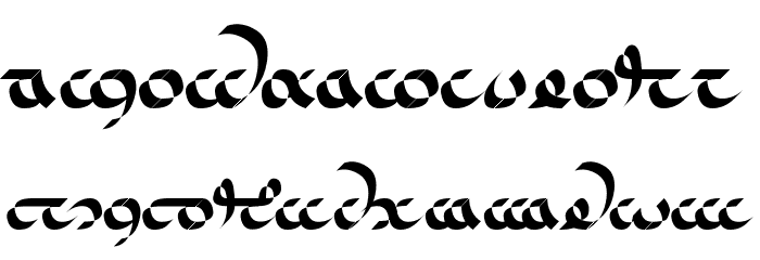 Bel'arian Font LOWERCASE