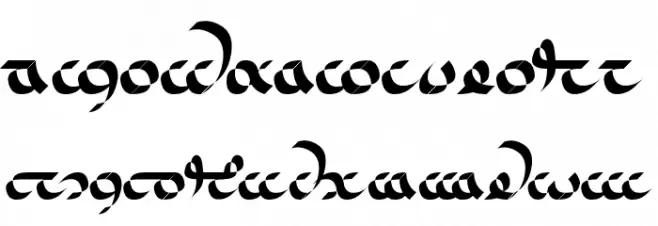 Bel'arian フォント 小文字