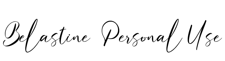 Belastine - Personal Use  font caratteri gratis