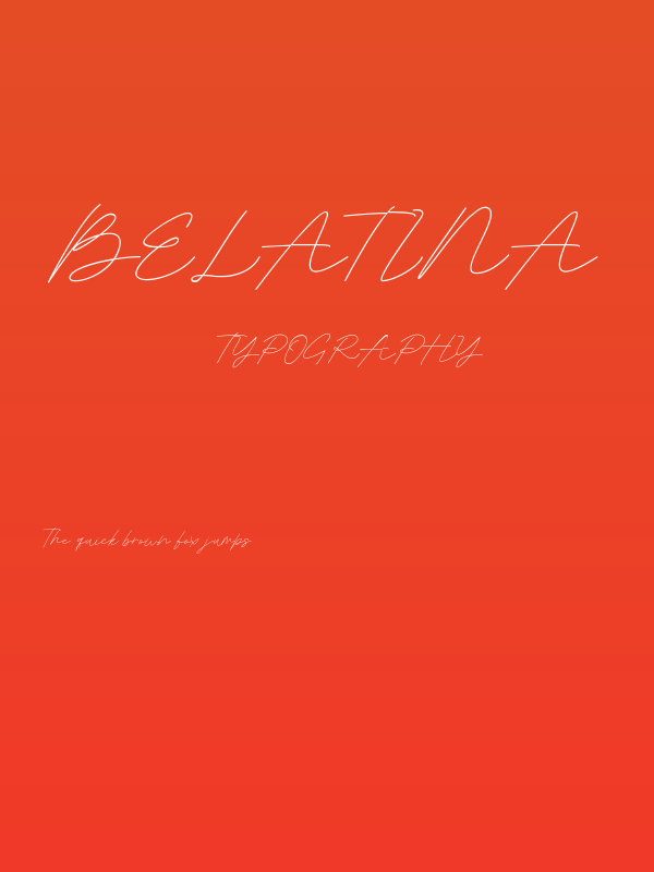Belatina Poster