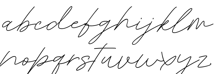 Belatina Font LOWERCASE