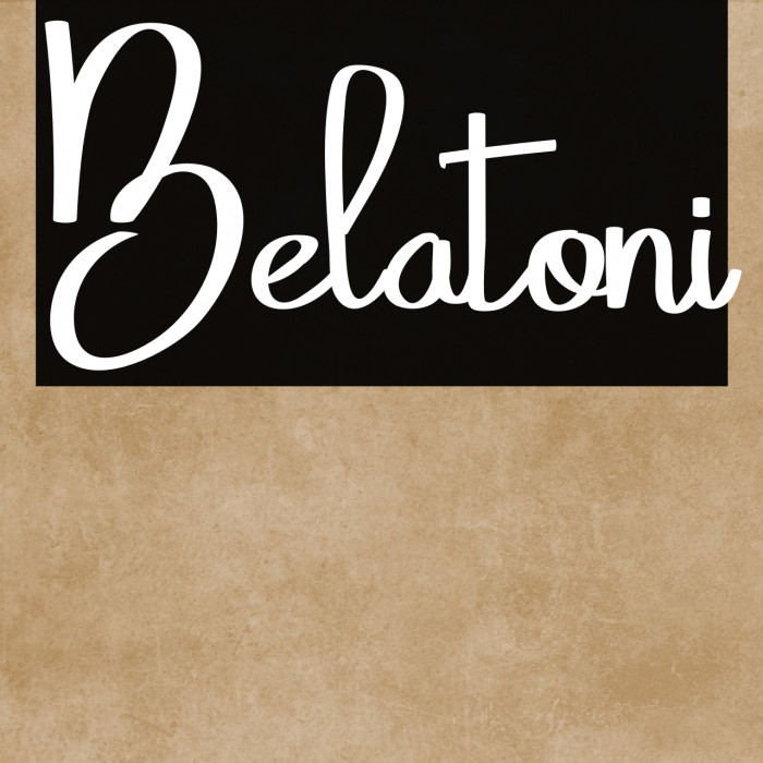 Belatoni Example 1