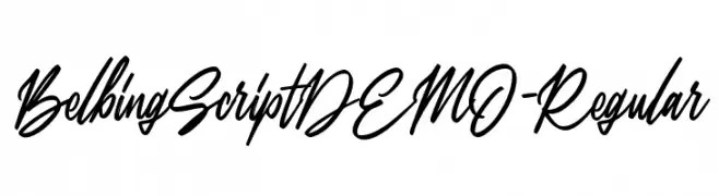 BelbingScriptDEMO-Regular  font caratteri gratis