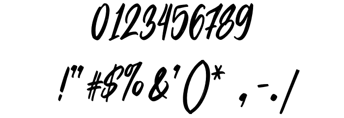 BelbingScriptDEMO-Regular Font OTHER CHARS