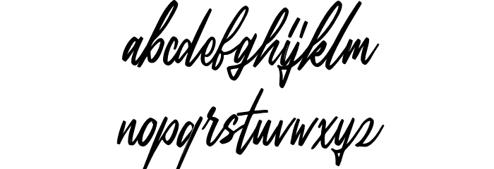 BelbingScriptDEMO-Regular Font LOWERCASE