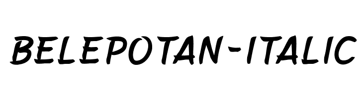 Belepotan-Italic Fuentes