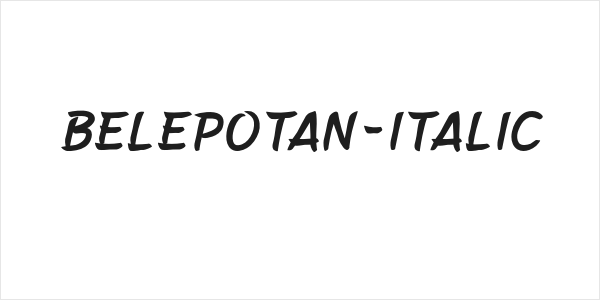 Belepotan-Italic Logo