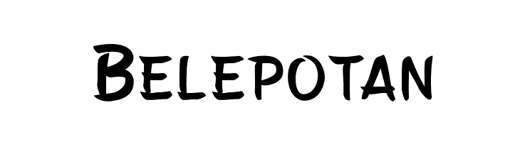 Belepotan フォント