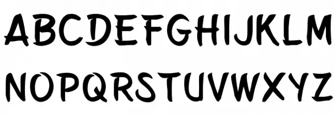 Belepotan Schriftart Groß