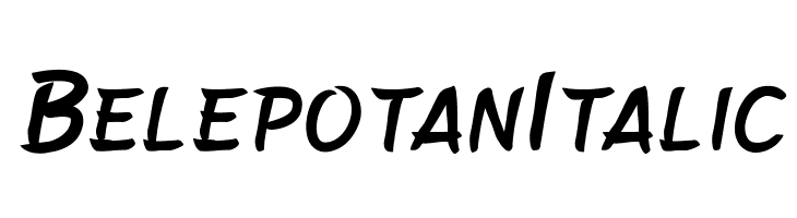 BelepotanItalic フォント