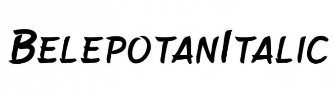 BelepotanItalic  Frei Schriftart Herunterladen