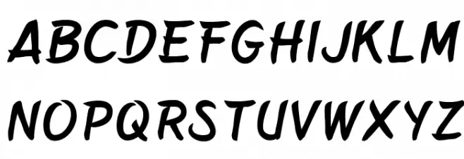 BelepotanItalic Fonte MAIÚSCULAS